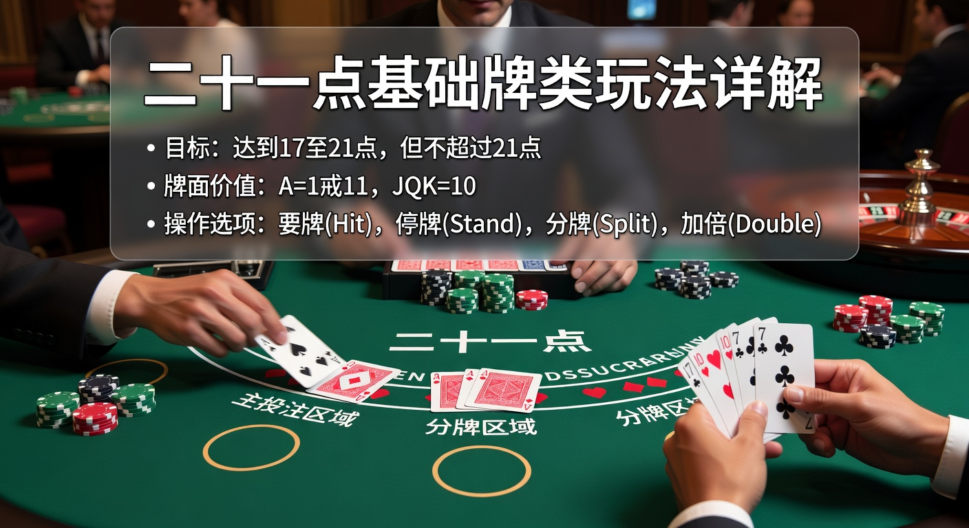 二十一点基础牌类玩法详解